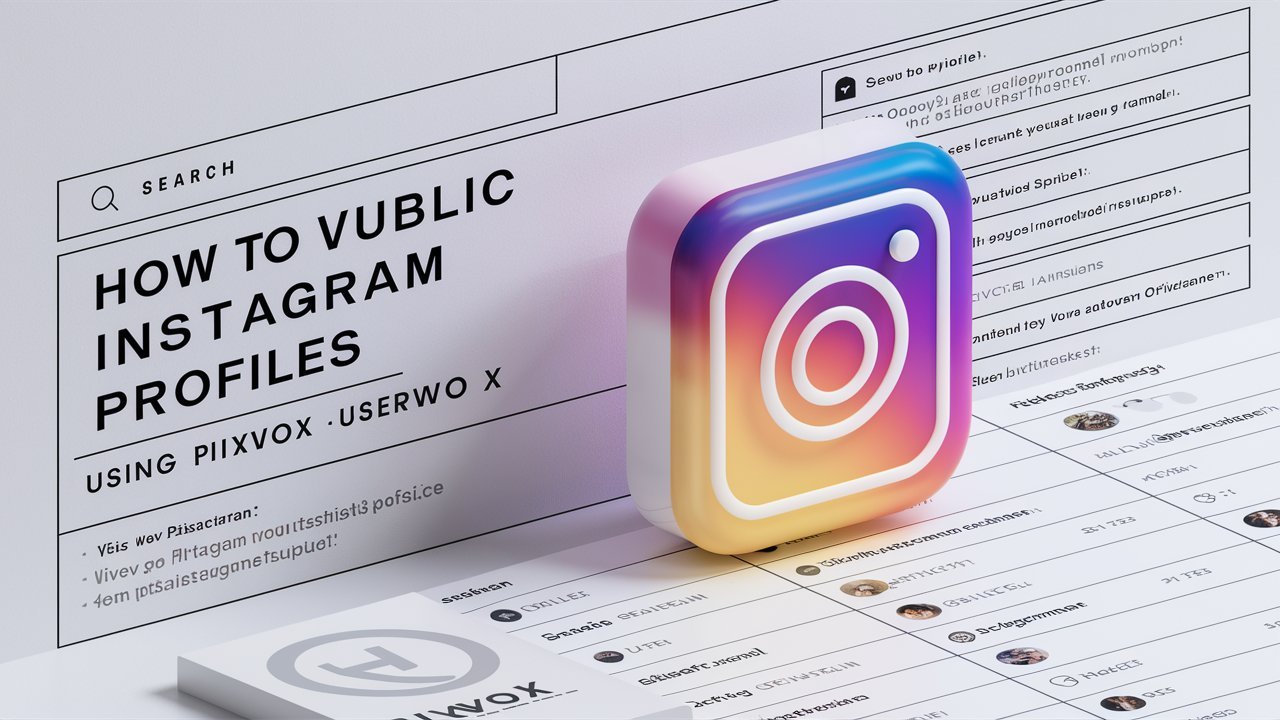 Pixwox Simple Guide to Viewing Public Instagram Profiles